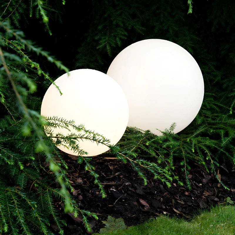Spherical Garden Light - Rechargeable LED Ball Light with Remote, 16 Colours