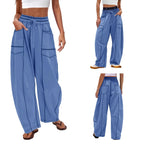 High-Rise Barrel Sweatpants - Relaxed Fit Joggers