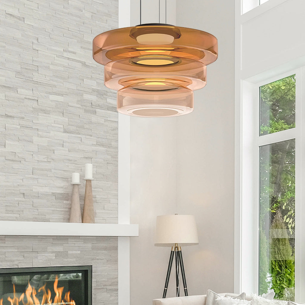 BauhausGlow – Glass Pendant Lamp in Bauhaus Style with Warm Lighting & Modern Design