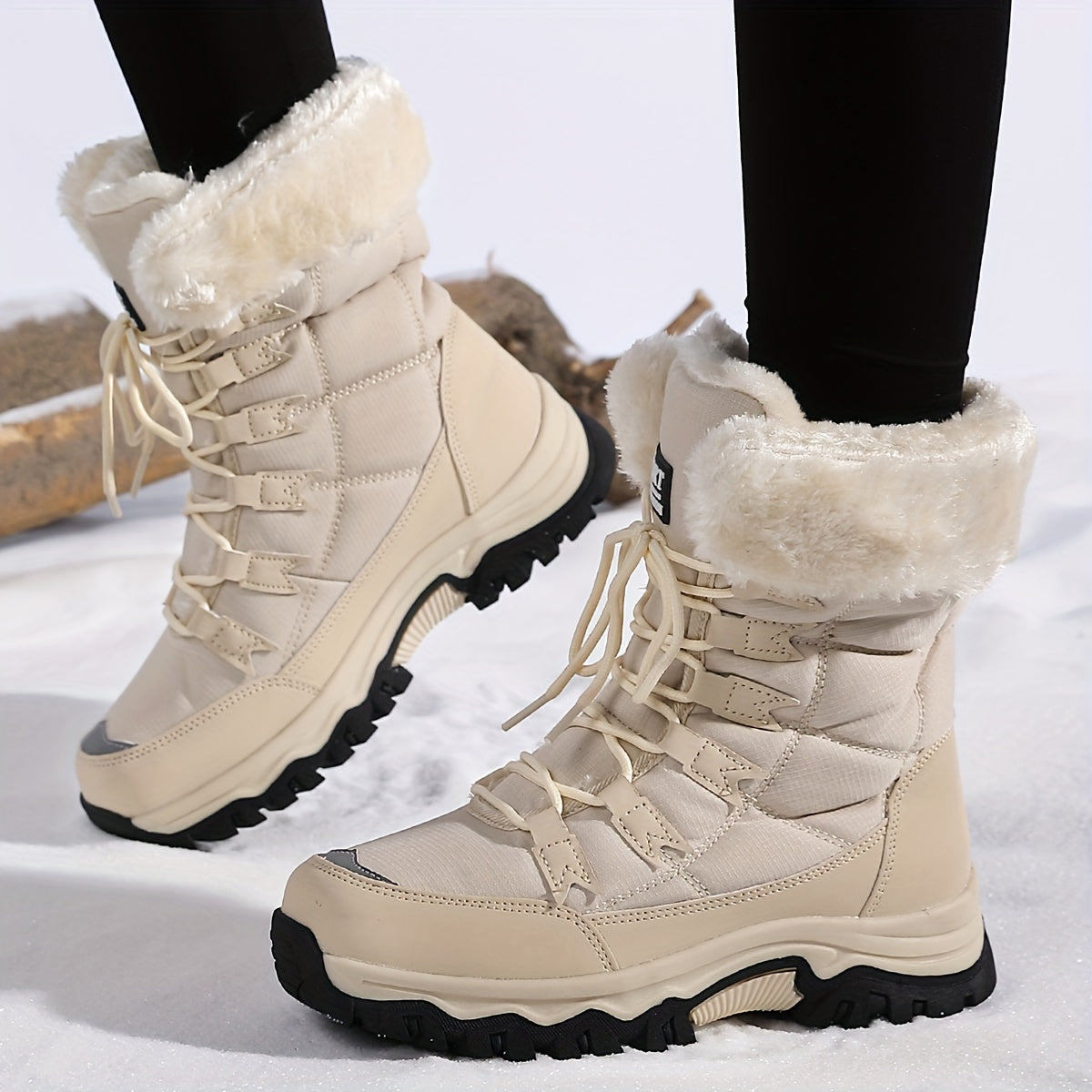 Women's Winter Boots with Soft Lining and Non-Slip Sole