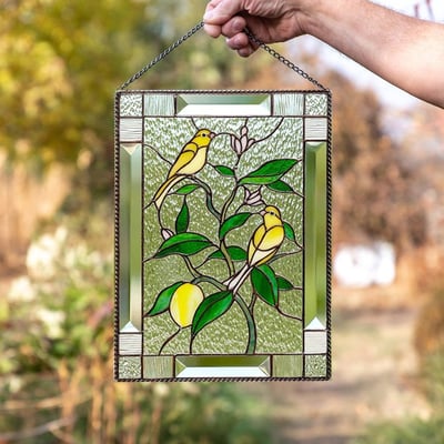 Acrylic Stained Glass Wall Decoration with Colorful Sunlight Effect
