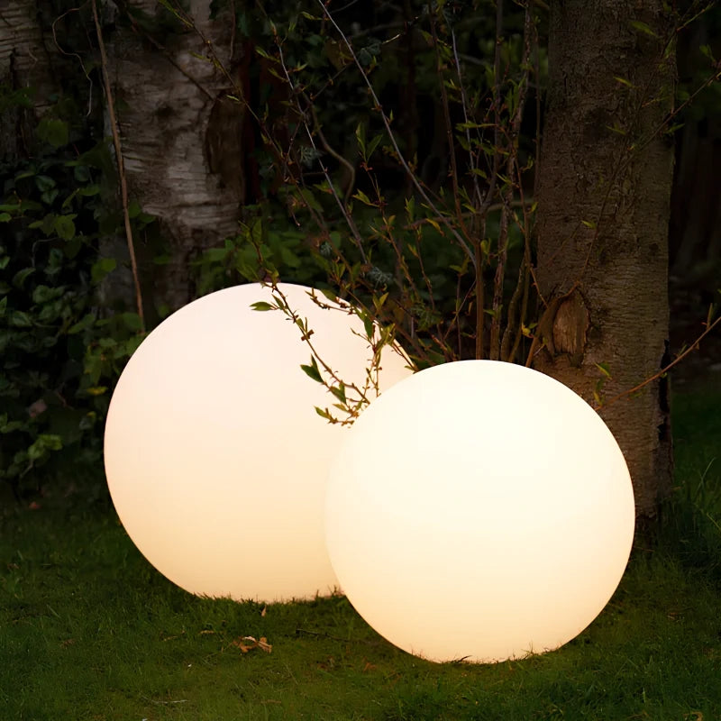 Spherical Garden Light - Rechargeable LED Ball Light with Remote, 16 Colours