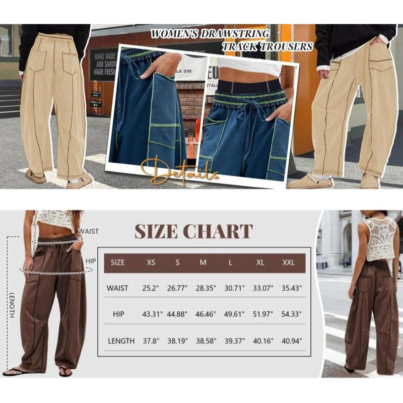 High-Rise Barrel Sweatpants - Relaxed Fit Joggers