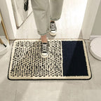 NordicFlow – Luxury Handmade Bath Mat with Abstract Design for Stylish Bathrooms