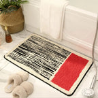 NordicFlow – Luxury Handmade Bath Mat with Abstract Design for Stylish Bathrooms