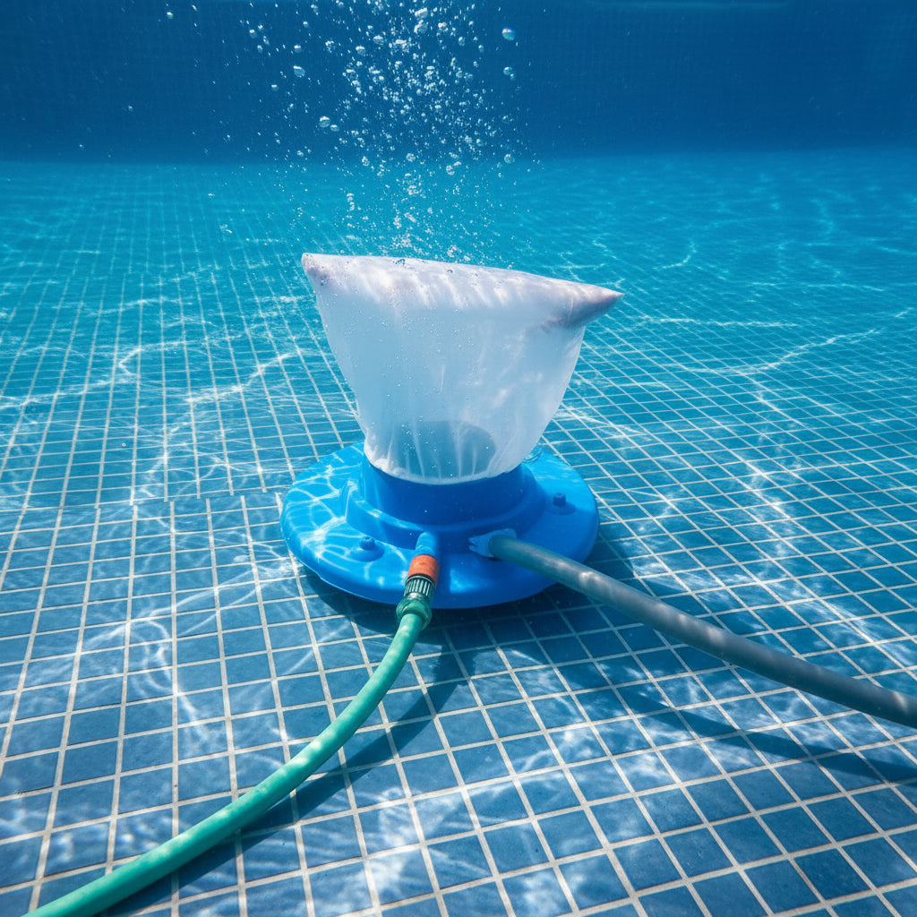 AQUAVAC – Chemical-Free Pool Cleaner with Powerful Suction for Leaves and Debris