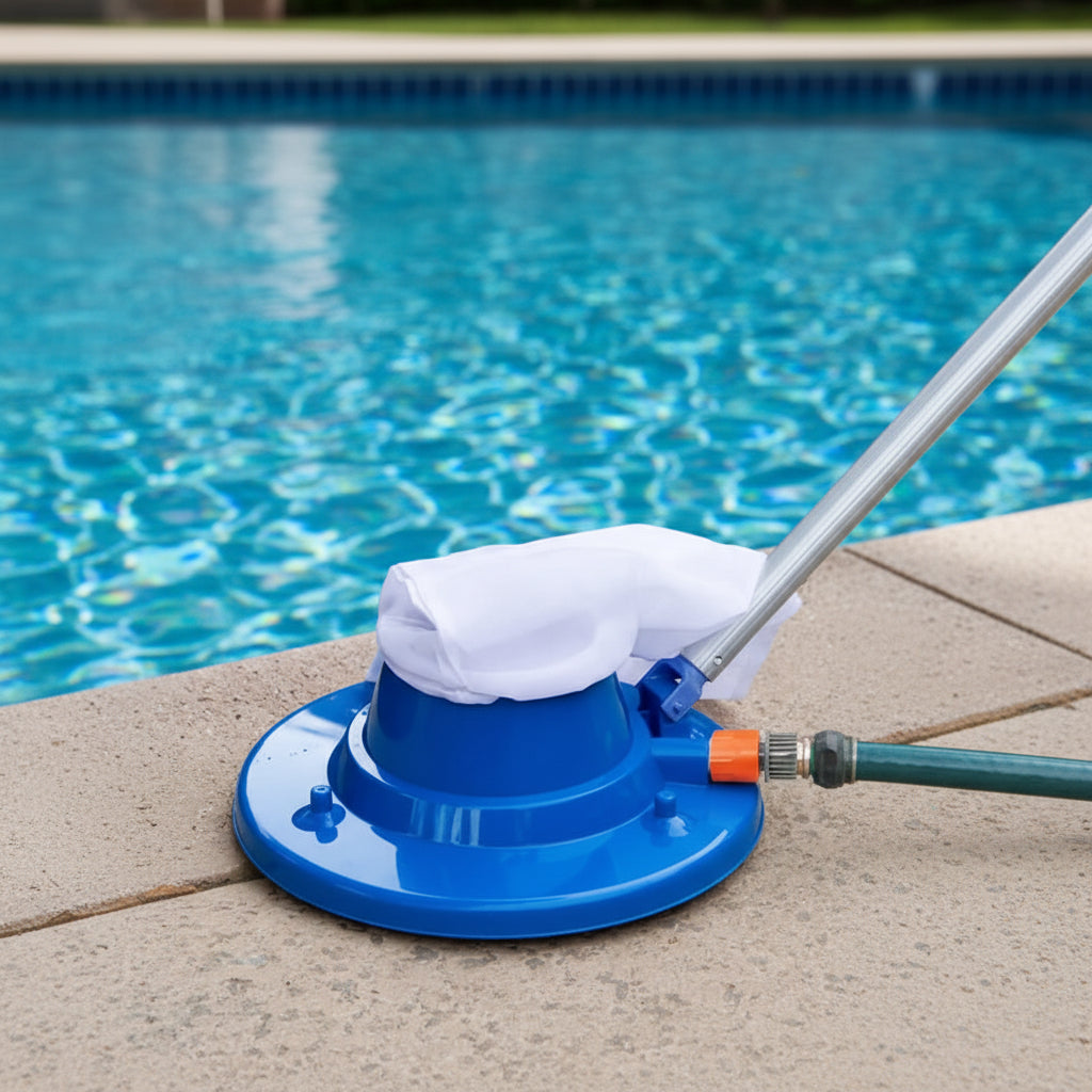 AQUAVAC – Chemical-Free Pool Cleaner with Powerful Suction for Leaves and Debris