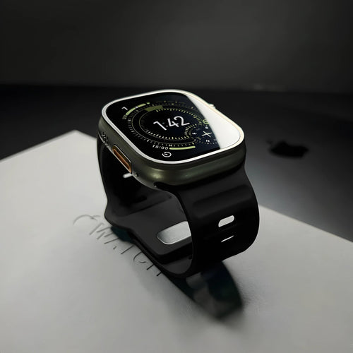 Apple Watch Silicone Band – Wide Sport Strap with Pin-and-Tuck Closure