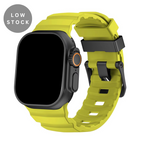 Silicone Watch Strap for Apple Watch with Titanium Buckle