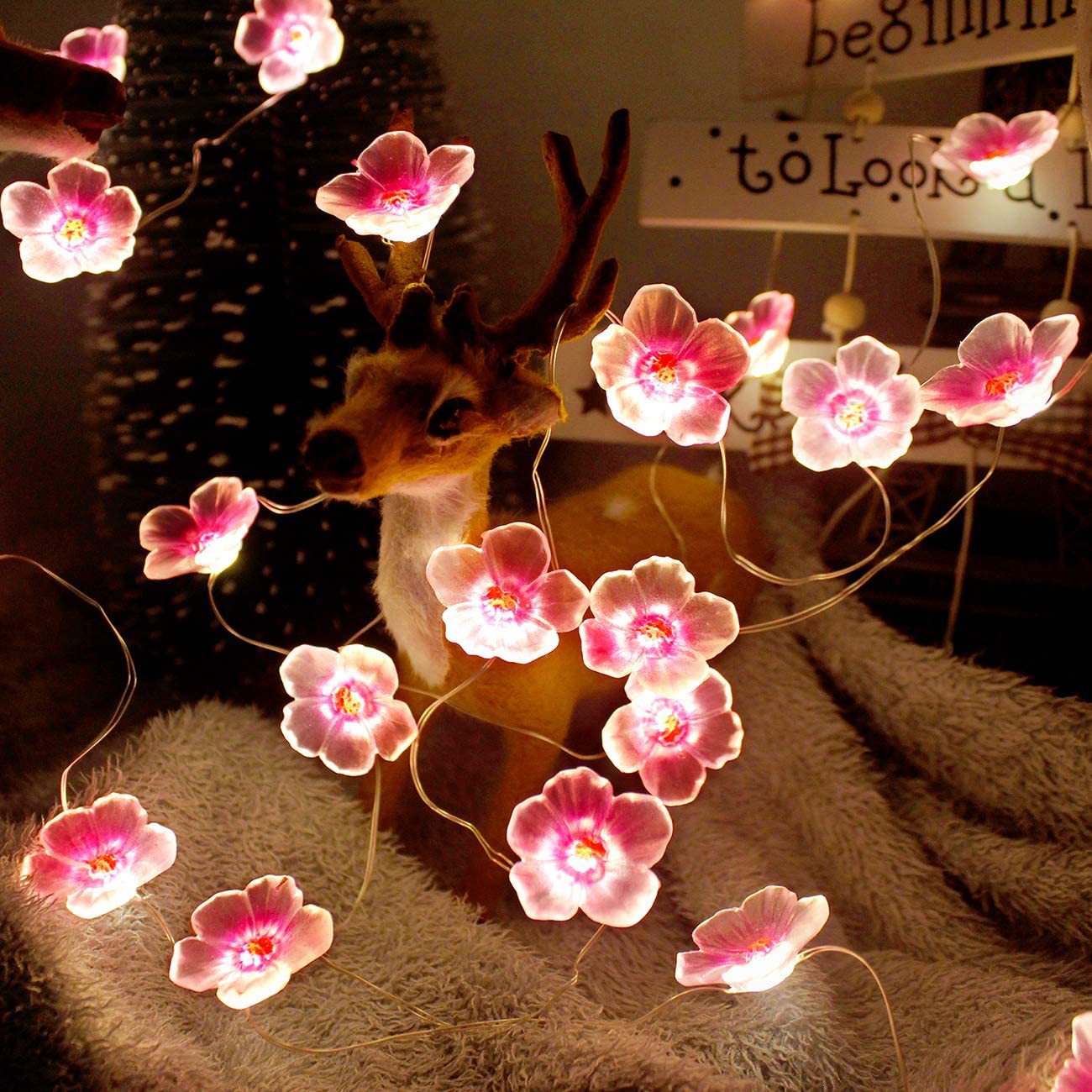 Pink LED Decorative String Lights – Creative – (30 LEDs)