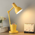 Nordic Table Lamp Made of Iron and Solid Wood – Available in Multiple Colors