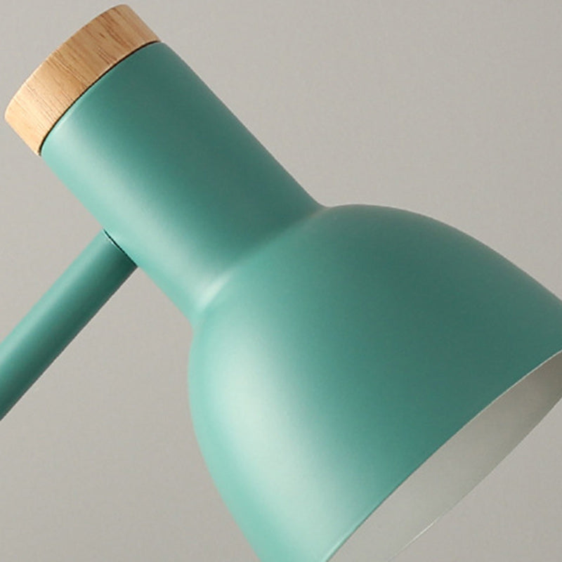 Nordic Table Lamp Made of Iron and Solid Wood – Available in Multiple Colors