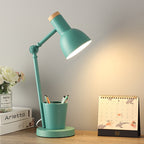 Nordic Table Lamp Made of Iron and Solid Wood – Available in Multiple Colors