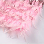 Women's Feather Mini Dress – Party Cocktail Dress