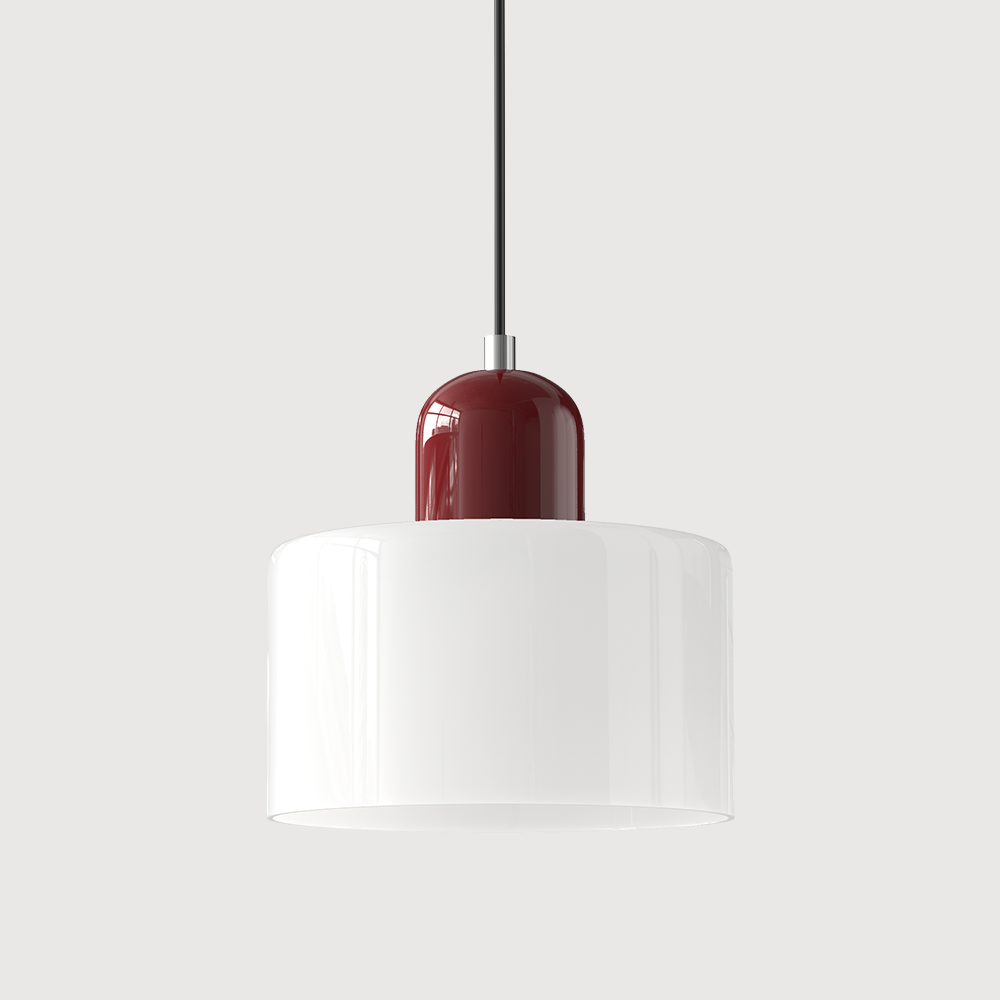 Creative Glass Pendant Light – Modern Bauhaus Design – E27 Socket – Adjustable Height