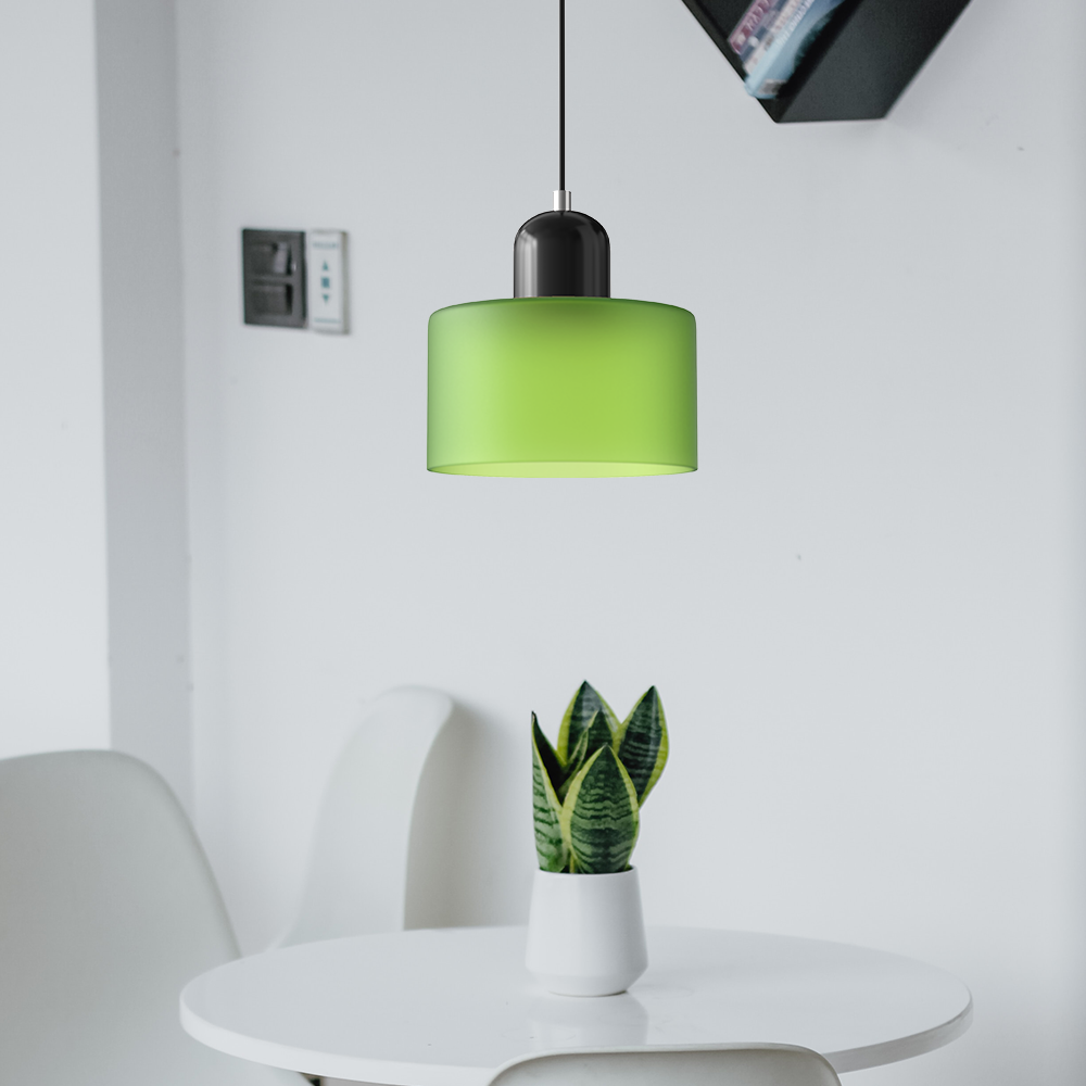 Creative Glass Pendant Light – Modern Bauhaus Design – E27 Socket – Adjustable Height