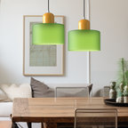 Creative Glass Pendant Light – Modern Bauhaus Design – E27 Socket – Adjustable Height