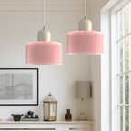 Creative Glass Pendant Light – Modern Bauhaus Design – E27 Socket – Adjustable Height
