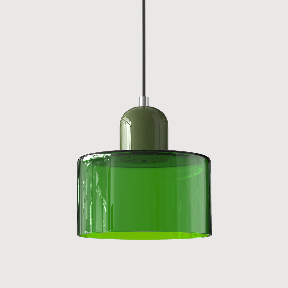 Creative Glass Pendant Light – Modern Bauhaus Design – E27 Socket – Adjustable Height