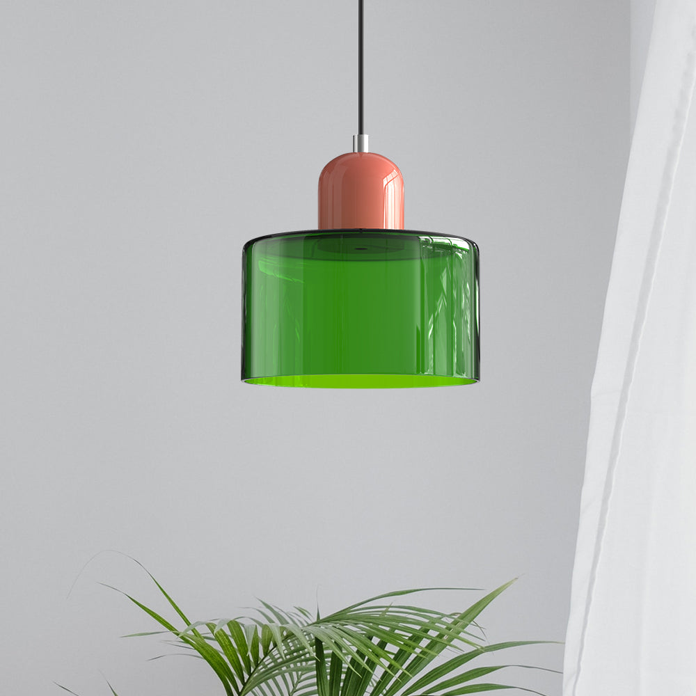 Creative Glass Pendant Light – Modern Bauhaus Design – E27 Socket – Adjustable Height