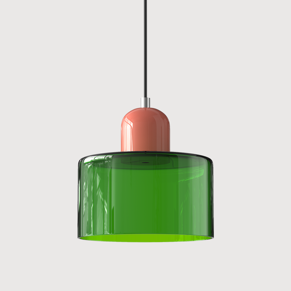 Creative Glass Pendant Light – Modern Bauhaus Design – E27 Socket – Adjustable Height