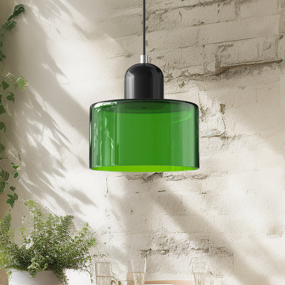 Creative Glass Pendant Light – Modern Bauhaus Design – E27 Socket – Adjustable Height
