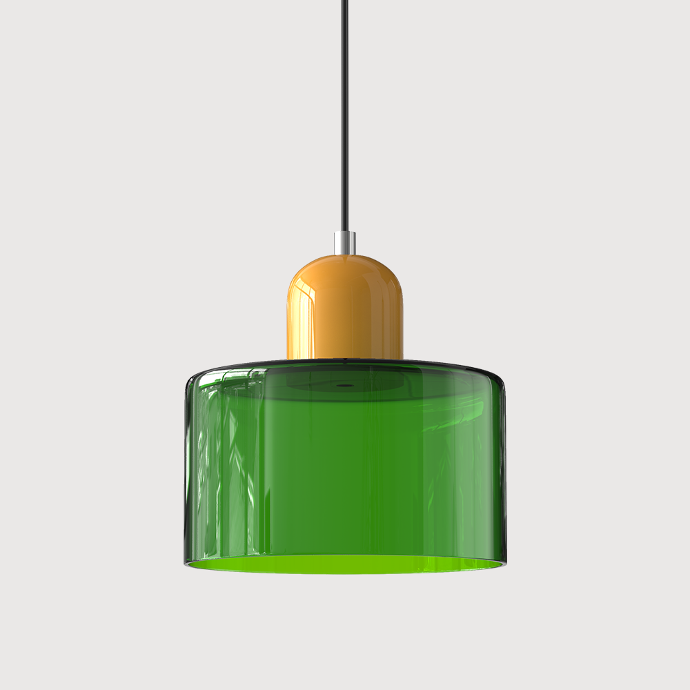 Creative Glass Pendant Light – Modern Bauhaus Design – E27 Socket – Adjustable Height