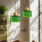 Creative Glass Pendant Light – Modern Bauhaus Design – E27 Socket – Adjustable Height
