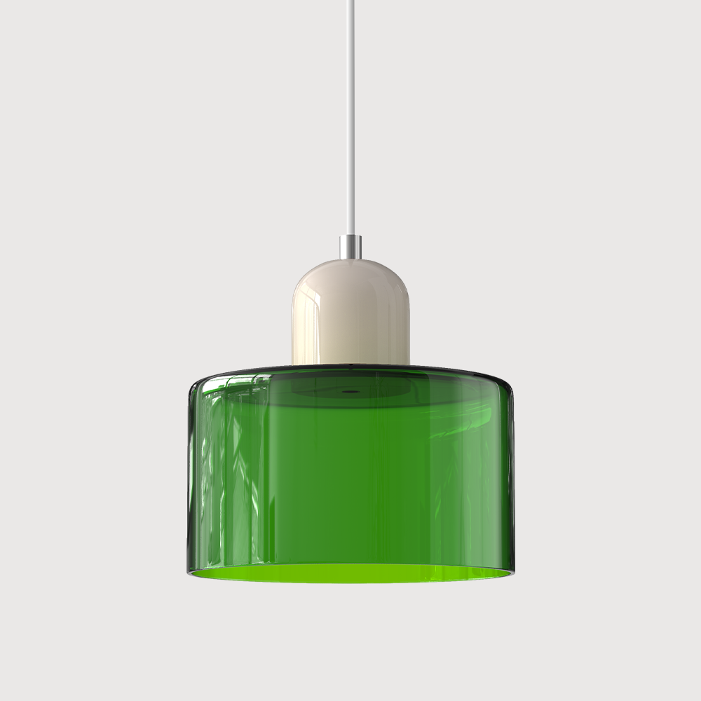 Creative Glass Pendant Light – Modern Bauhaus Design – E27 Socket – Adjustable Height