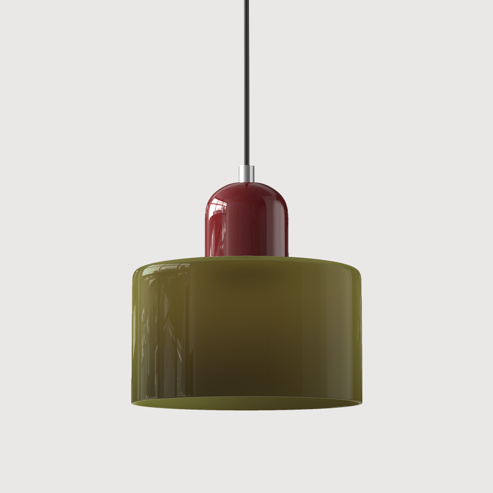 Creative Glass Pendant Light – Modern Bauhaus Design – E27 Socket – Adjustable Height