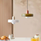 Colorful Bauhaus Pendant Light with Timeless Glass Design