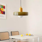 Colorful Bauhaus Pendant Light with Timeless Glass Design