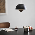 Ceiling Pendant Light in Iron with Adjustable Cord - Warm White Glow