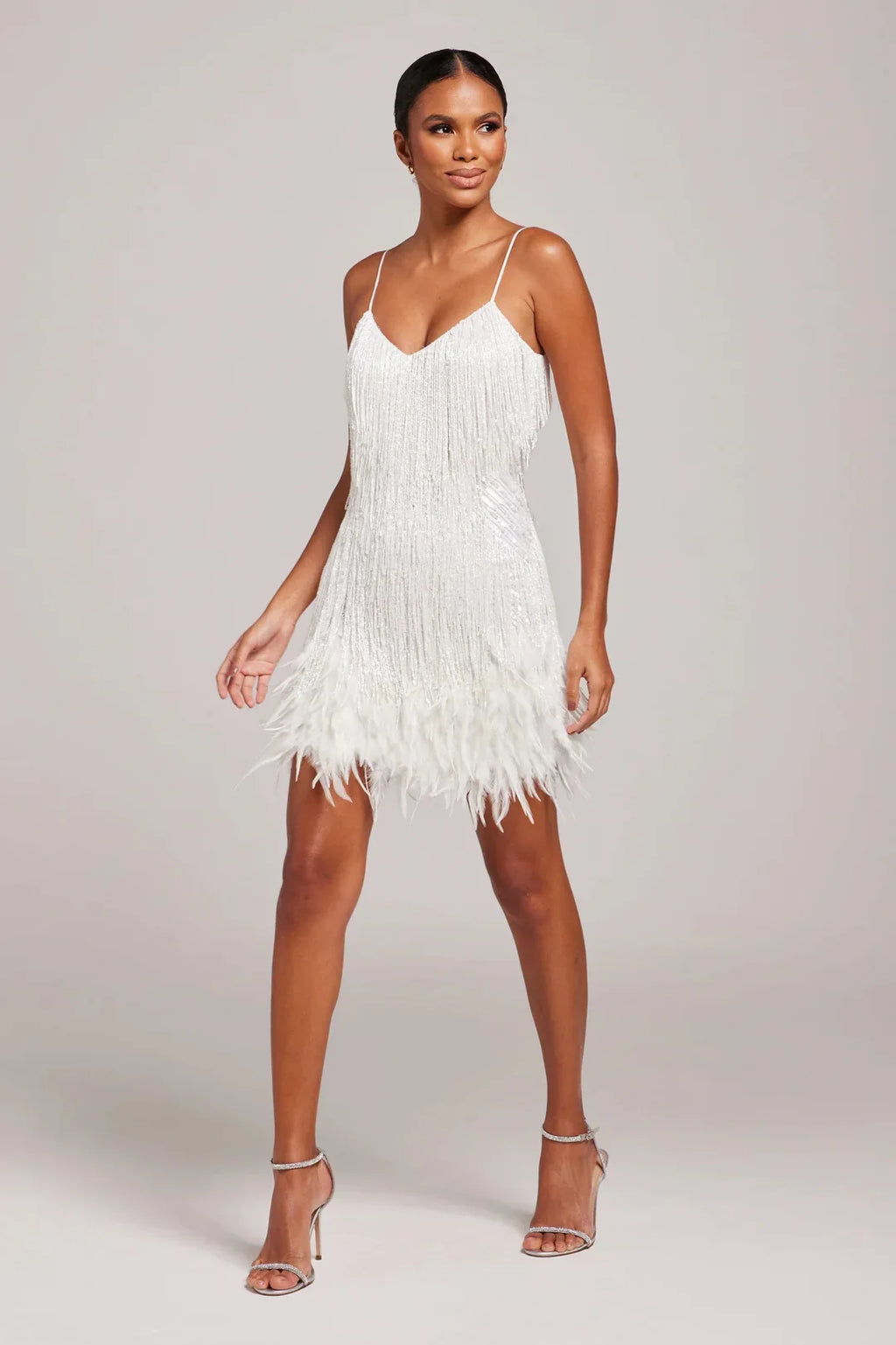 Women's Fringe Mini Dress - Cocktail Party Style
