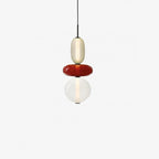 Pendant Light with Colored Glass Shade - Modern Ceiling Lamp