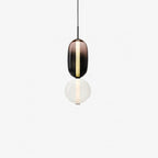 Pendant Light with Colored Glass Shade - Modern Ceiling Lamp
