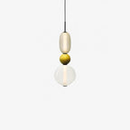 Pendant Light with Colored Glass Shade - Modern Ceiling Lamp