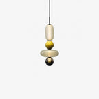 Pendant Light with Colored Glass Shade - Modern Ceiling Lamp