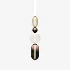 Pendant Light with Colored Glass Shade - Modern Ceiling Lamp