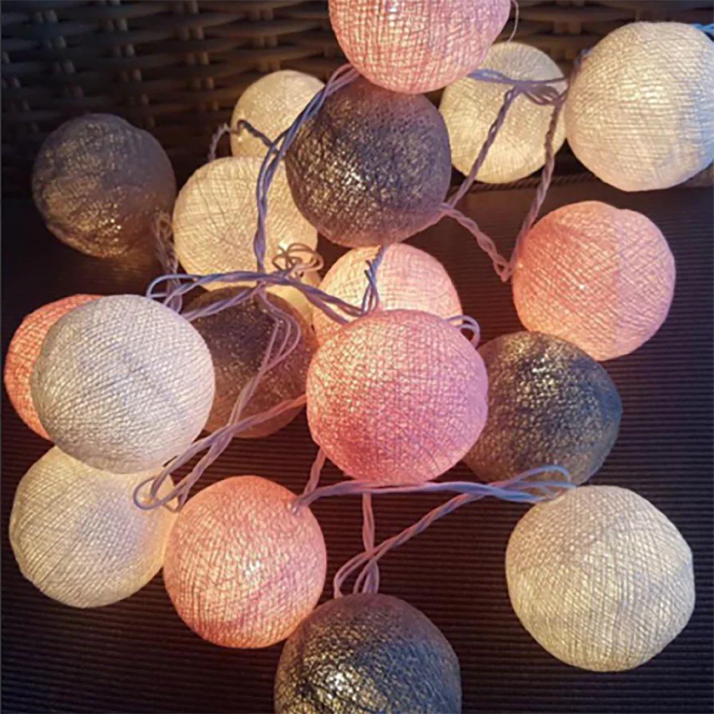 Cotton Light Ball Garland – Create Atmosphere and Warmth in Any Space