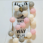 Cotton Light Ball Garland – Create Atmosphere and Warmth in Any Space