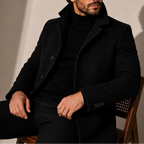Men's Winter Coat with Stand Collar, Tailored Fit