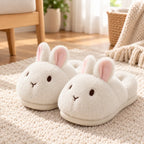 Ladies Slippers Plush Cushioned Sole Non-Slip