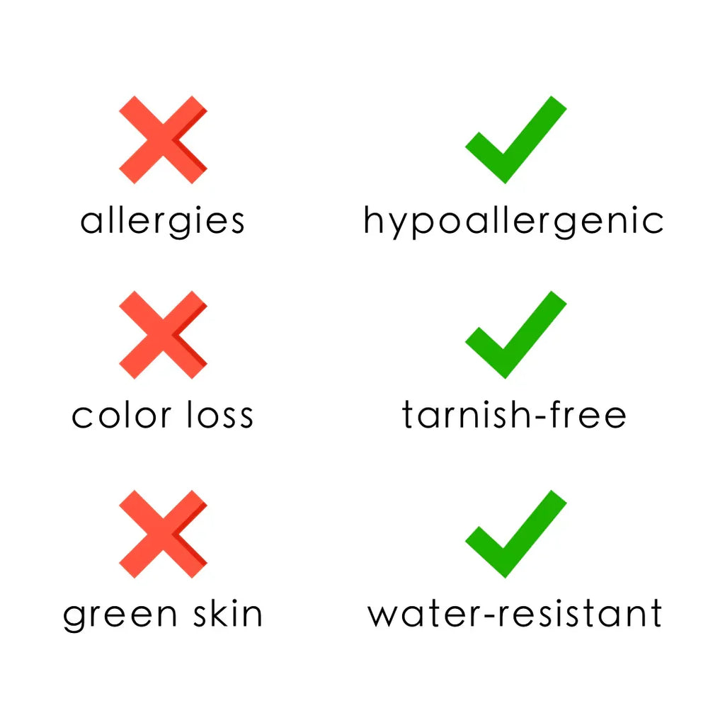 Women's Chunky Bangle Set Gold-Plated Stainless Steel