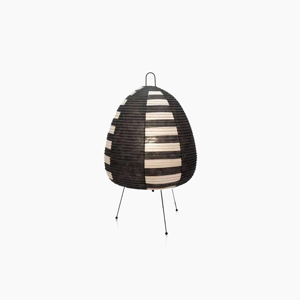 Yunari Haze | Colored Japandi Rice Paper Lamp in Wabi-Sabi Style
