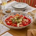 Pasta Serving Bowl 'Vila' Blue and White by Costa Nova