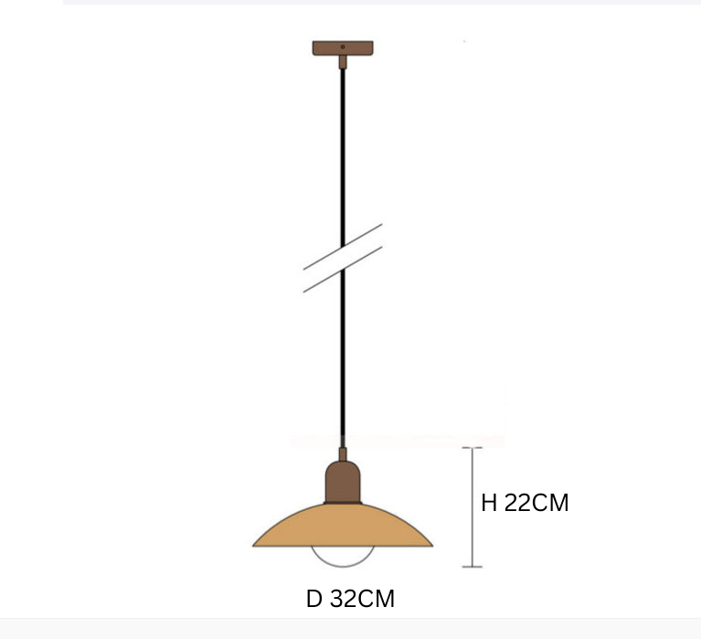 Bauhaus Macaron Colored Glass Pendant Lamp | Modern Design for Kitchen & Dining Room
