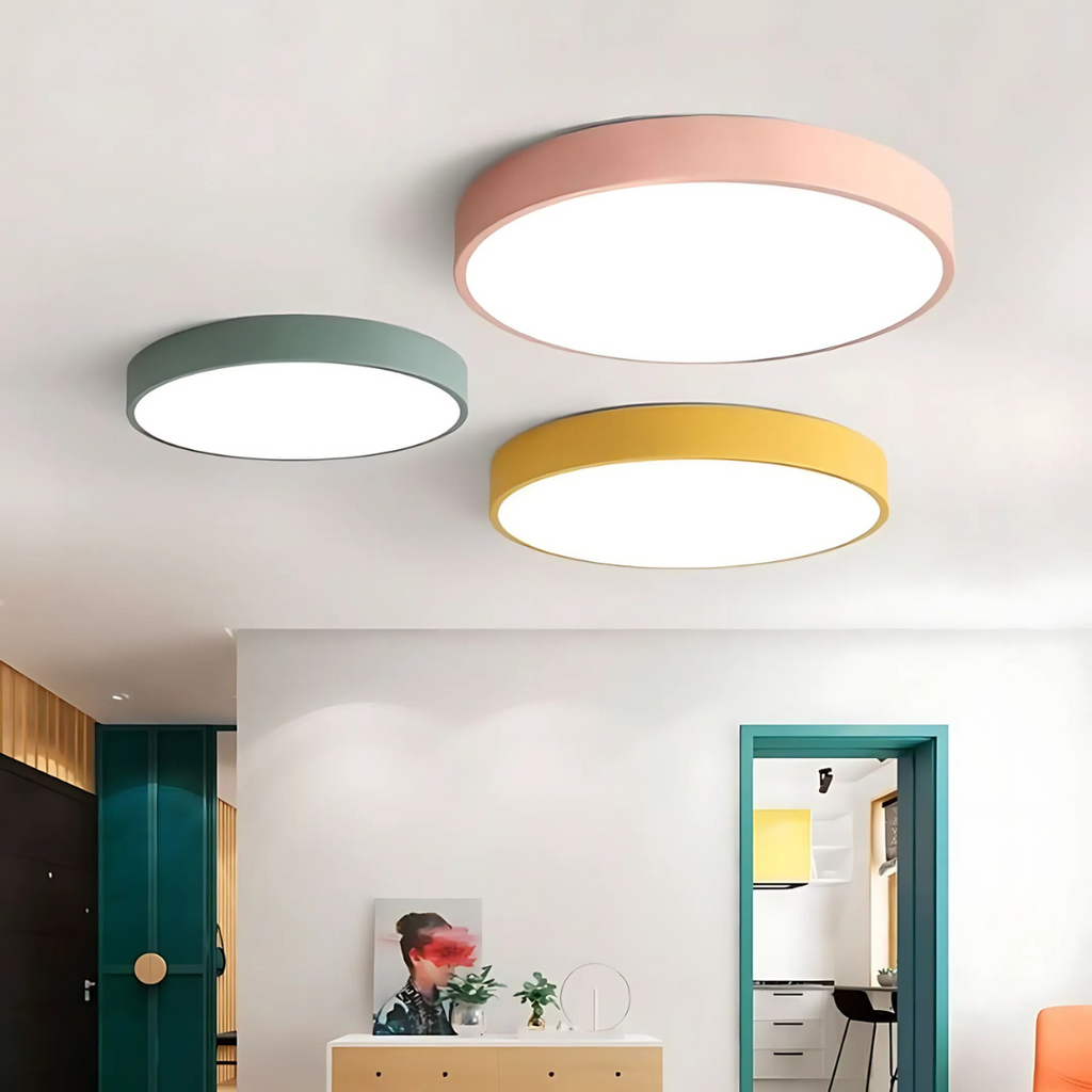 Delos – Scandinavian Wooden LED Ceiling Lamp