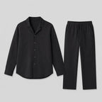 Men's Linen Set with Cuban Collar – Summer Shirt and Trousers