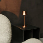 The Pipe Mini Copper Rechargeable Table Lamp | Cordless Rechargeable, Dimmable & 3 Light Modes